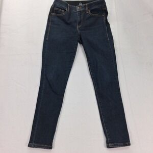 LuLaRoe Jeans Womens 28 Skinny Dark Wash Stretch Elastic Waist EUC